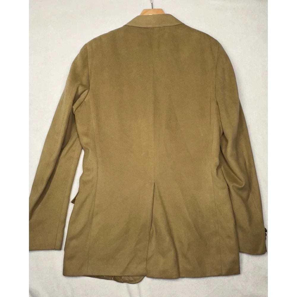Chaps Ralph Lauren Mens FeatherSuede Blazer Camel Tan Sport Coat Vintage 40R‎